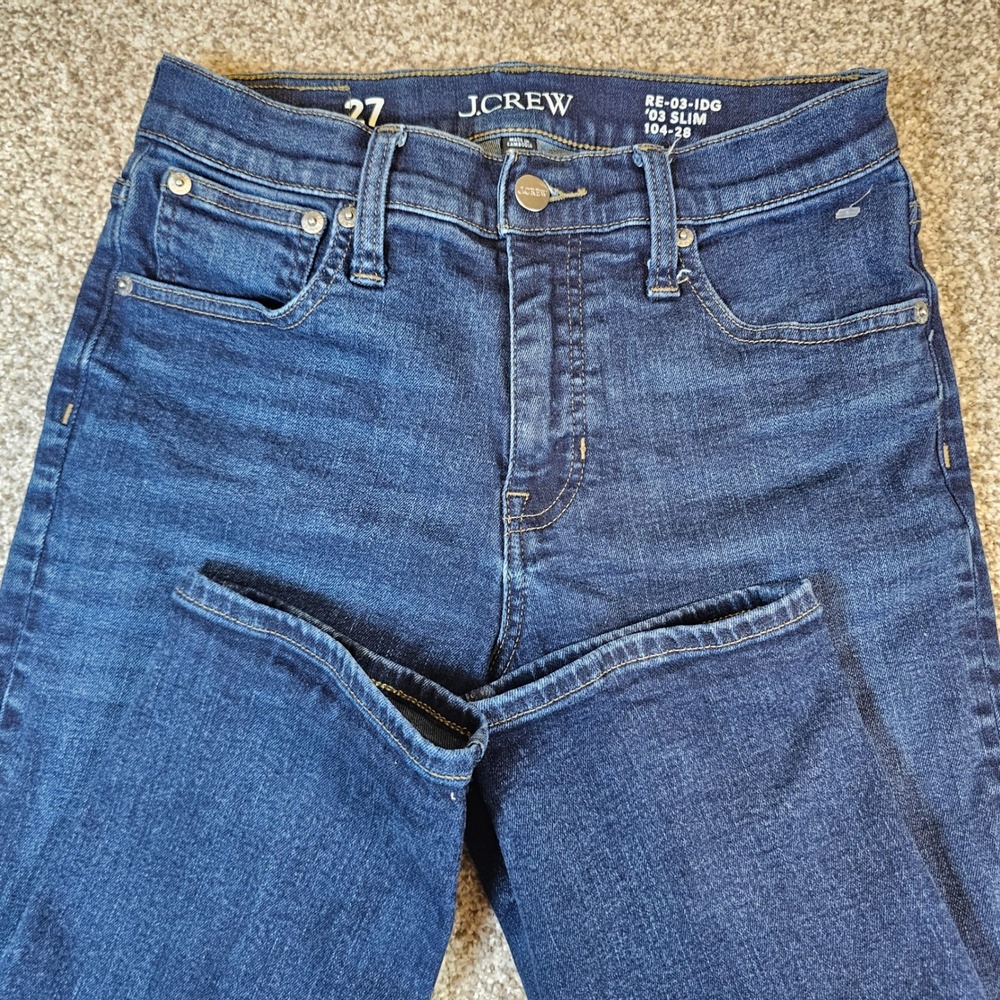 J.Crew Re-Imagined 03 Slim Jeans Dark Indigo Wash CC548 Womens 27